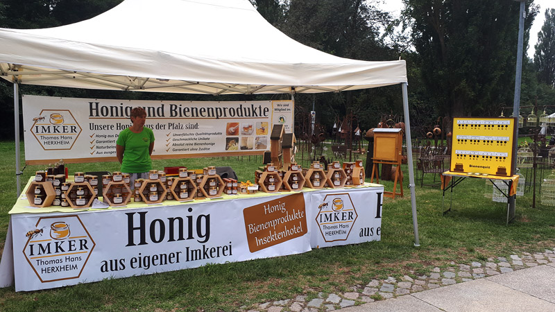 Honigstand / Marktstand vom Imker Thomas Hans